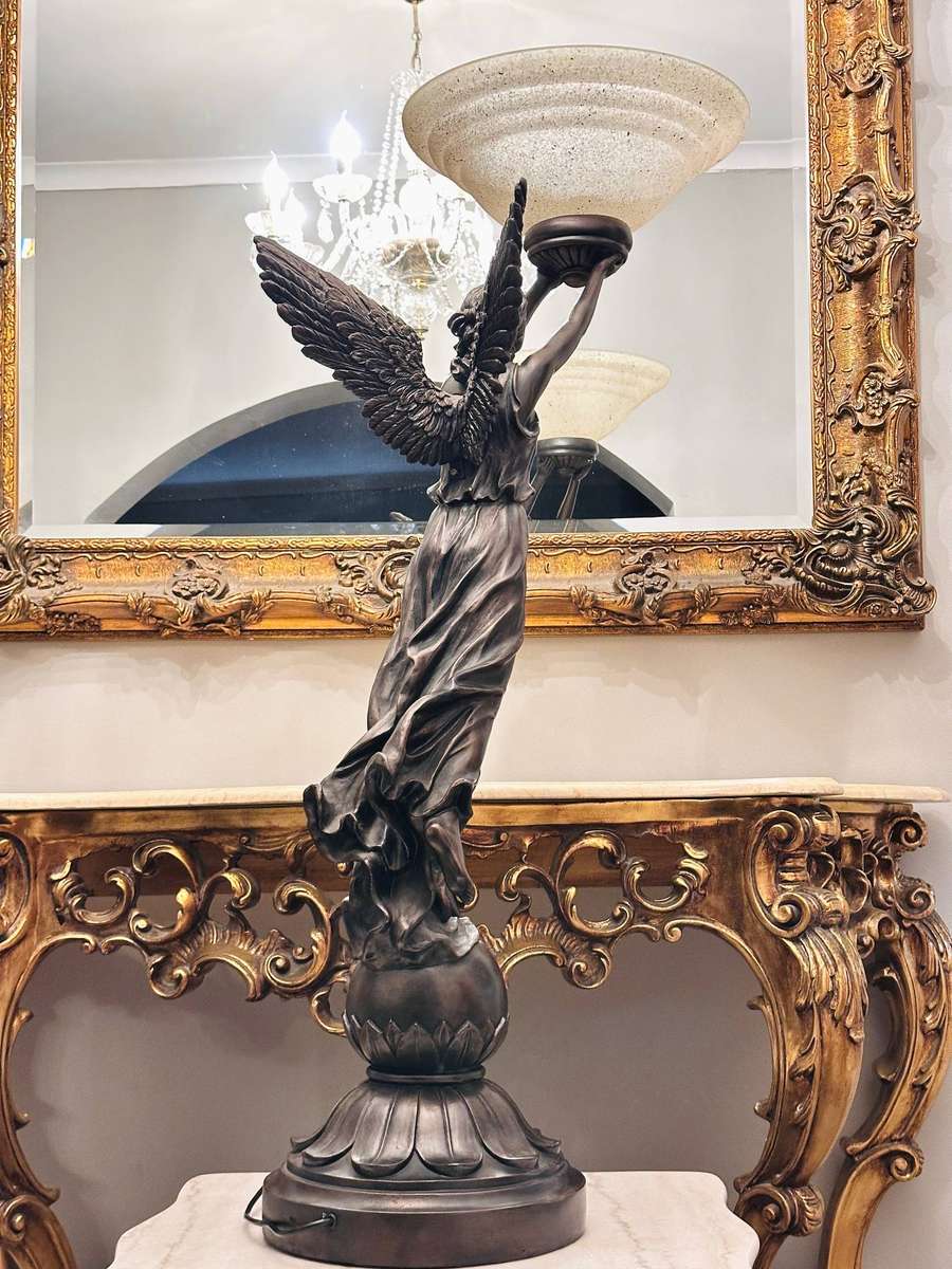 Exquisite Vintage Italian Large 1.2m Angel Statement Lamp