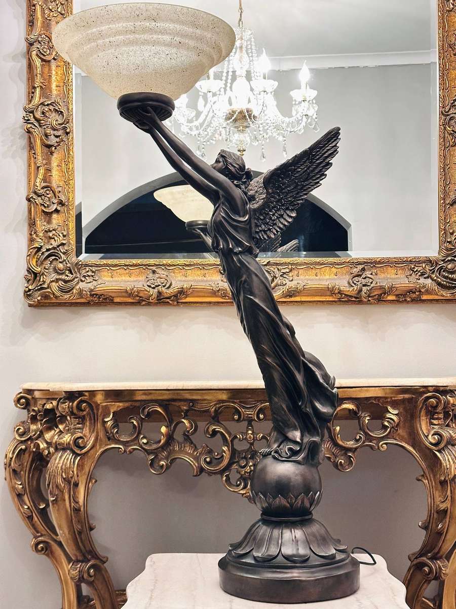Exquisite Vintage Italian Large 1.2m Angel Statement Lamp