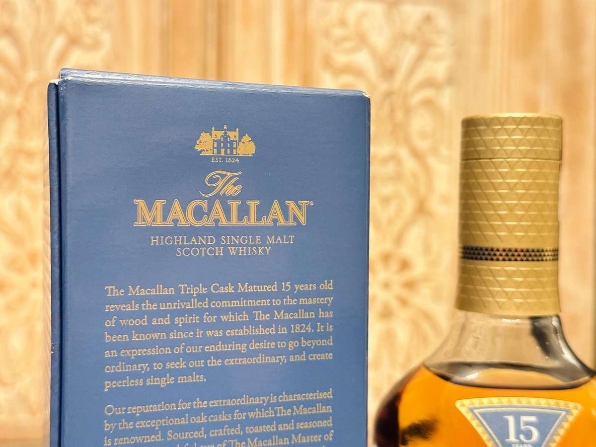 Macallan 15 Year Old Signature Triple Cask Scotch Whisky in Original Box