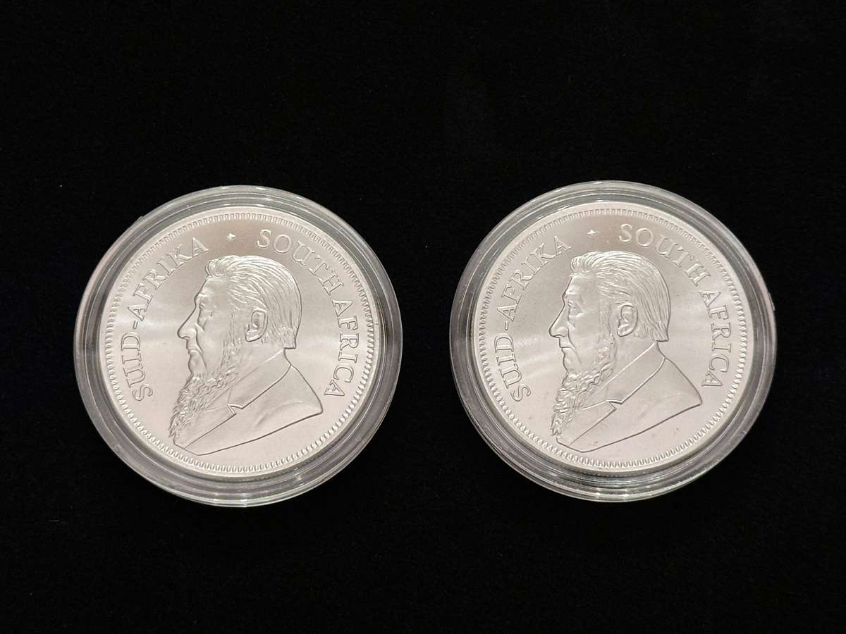 2x 2023 Silver KRUGERRANDS in Capsule - Bid per coin