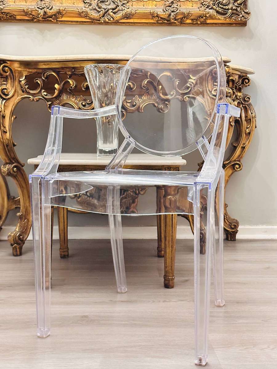 Designer Louis Signature Ghost Arm Chair Set