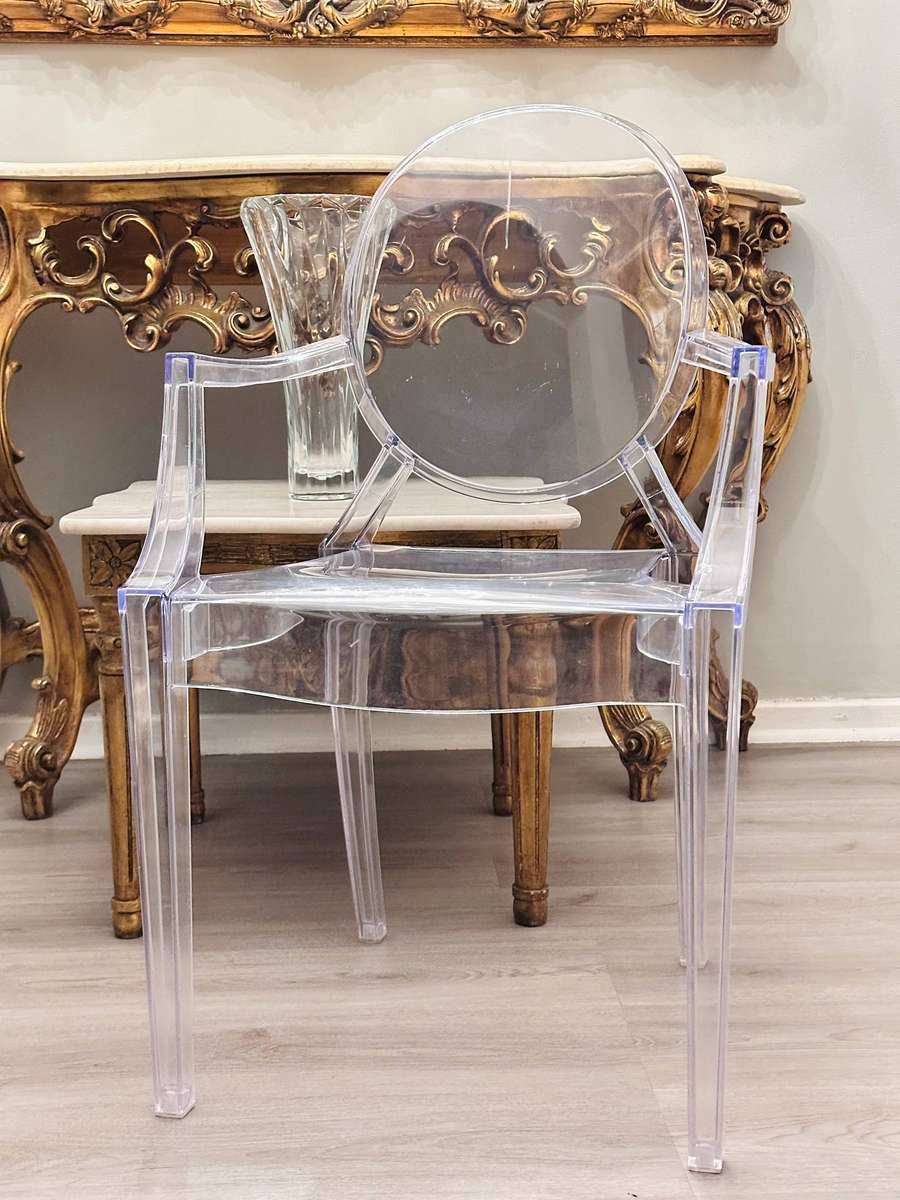 Designer Louis Signature Ghost Arm Chair Set