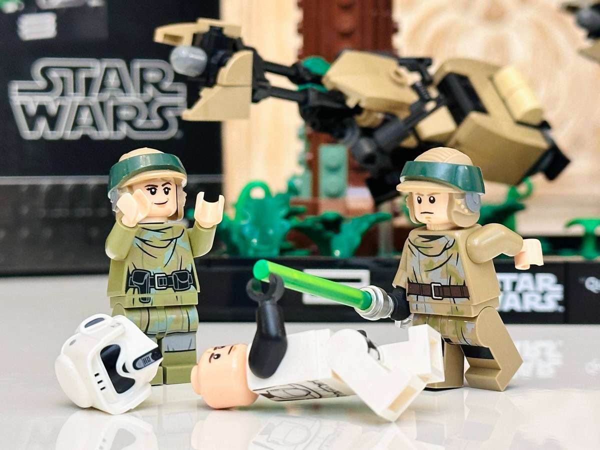 Lego Star Wars Retired Endor Speeder Chase Diorama 40th Anniversary Collectable Set