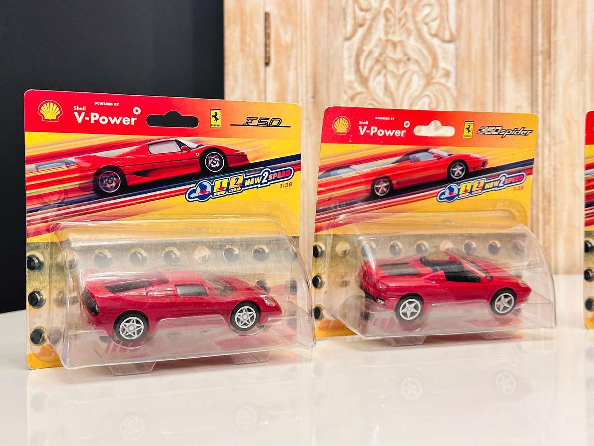 Complete Sealed Set of Vintage Ferrari Collectable Model Cars