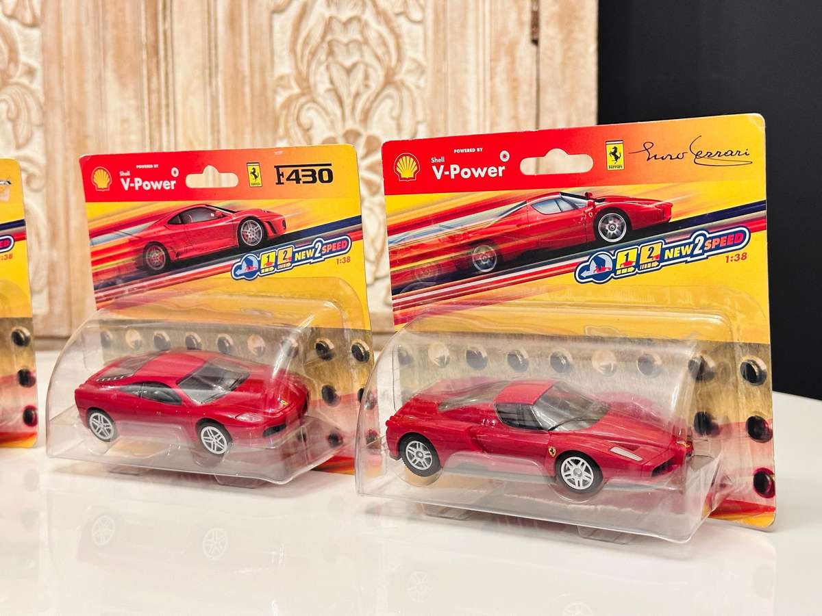 Complete Sealed Set of Vintage Ferrari Collectable Model Cars