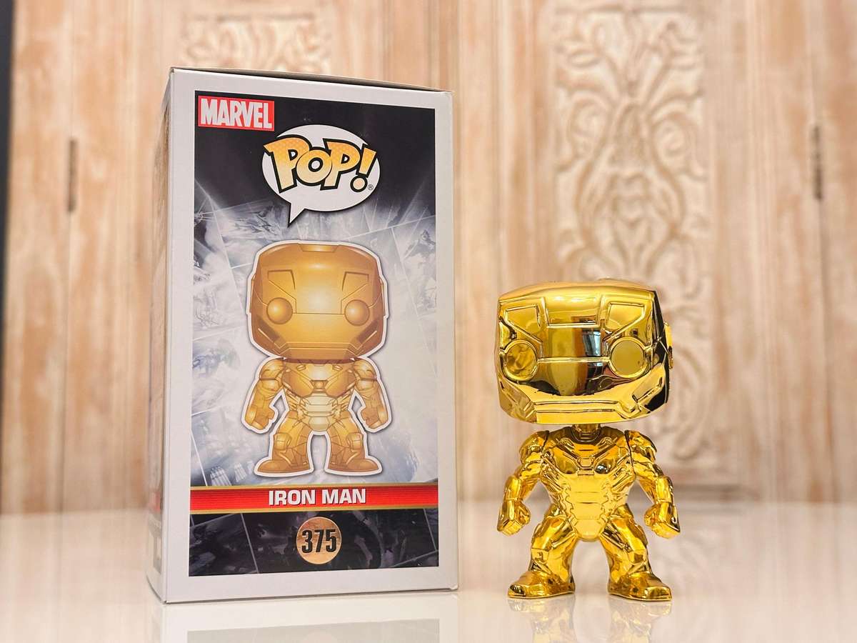 Iron Man Marvel 10th Anniversary Rare Special Edition Funko Pop Bobble Head with Box