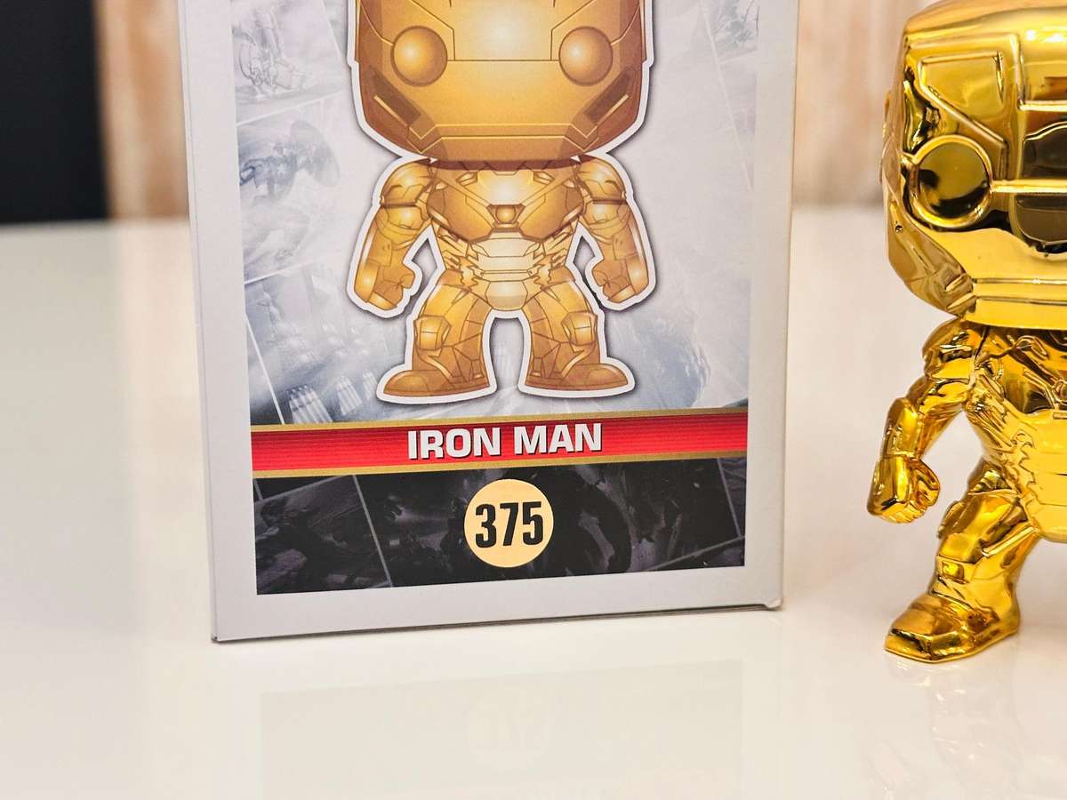 Iron Man Marvel 10th Anniversary Rare Special Edition Funko Pop Bobble Head with Box