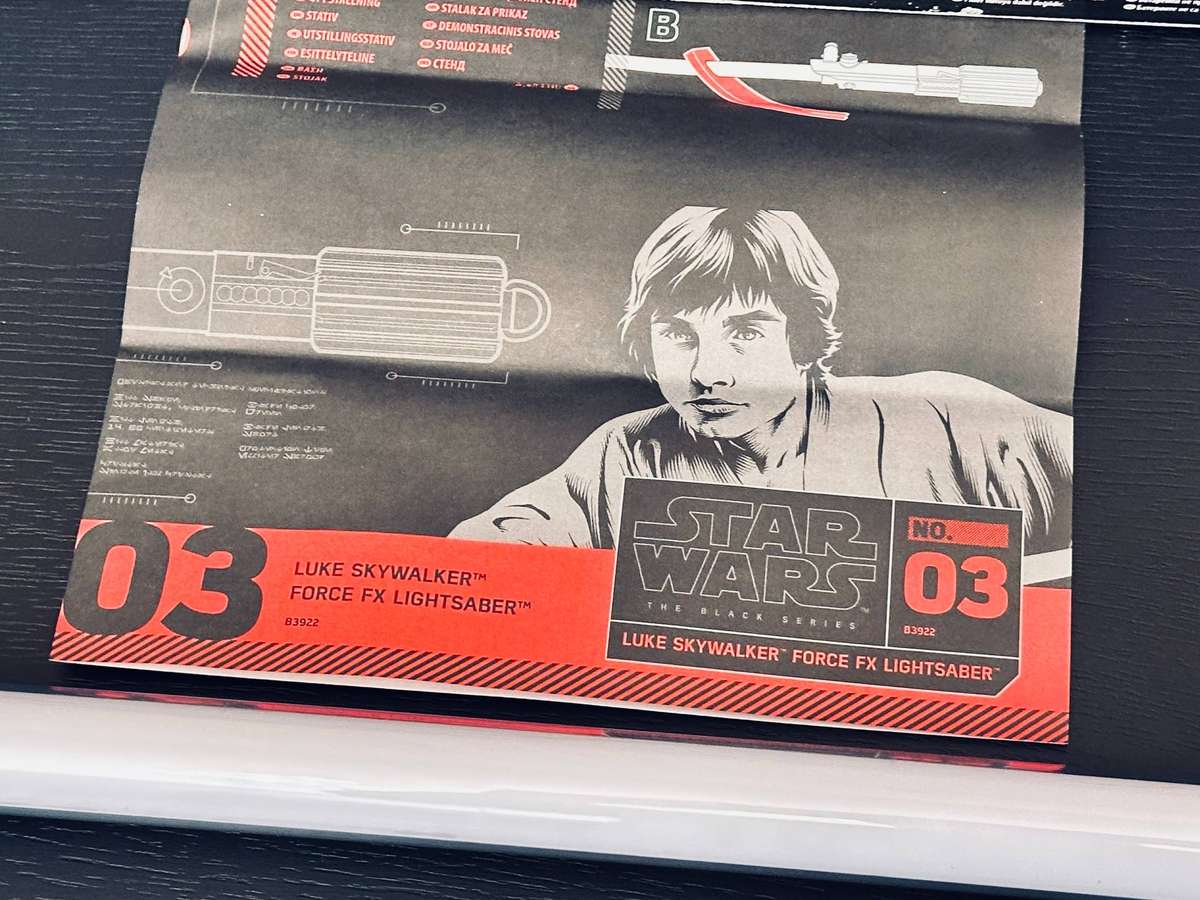 Star Wars Black Series Force FX Collectors Luke Skywalker Lightsaber with Original Box