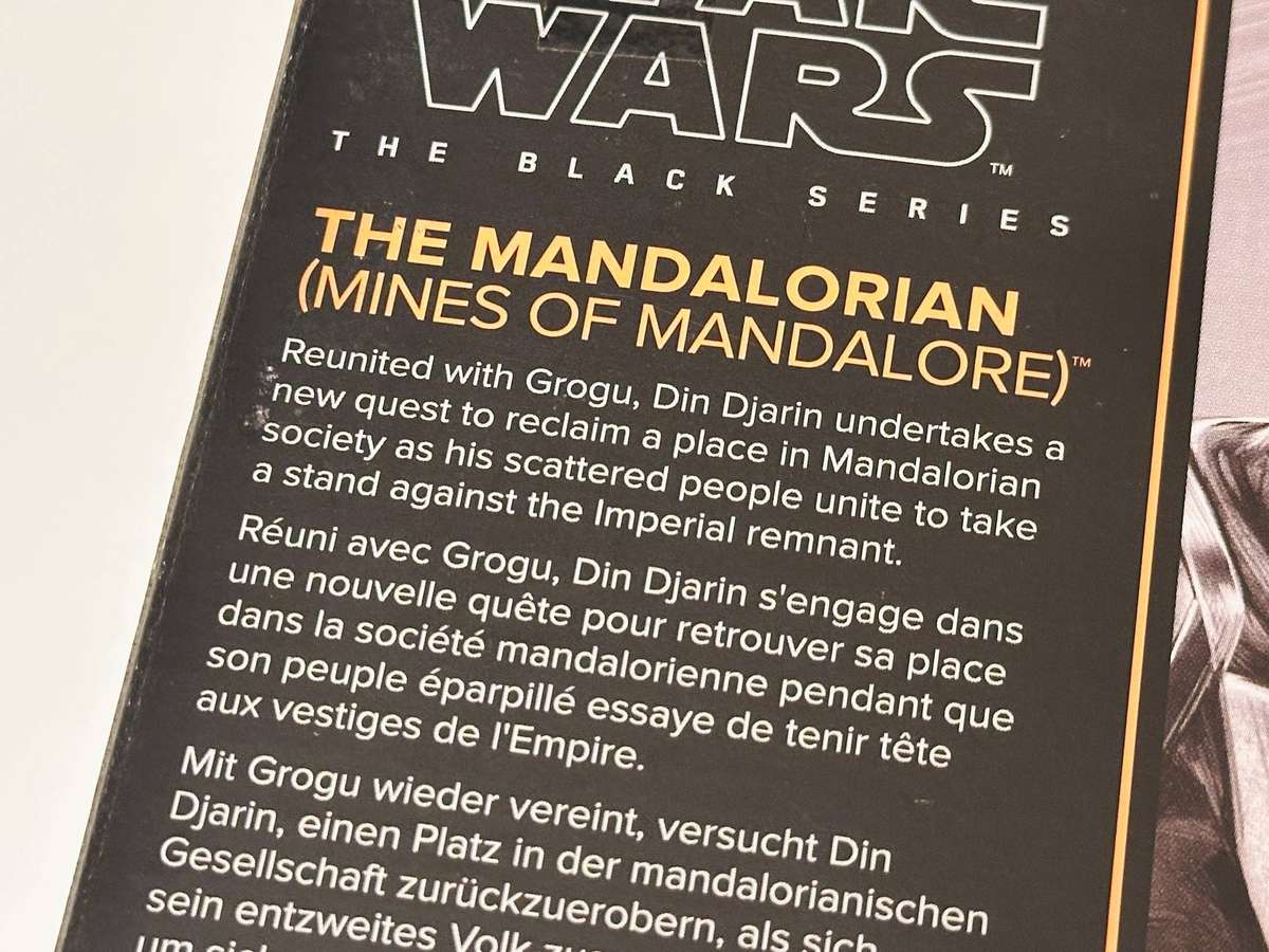 Star Wars The Mandalorian Black Series Collectors Edition with Original Box