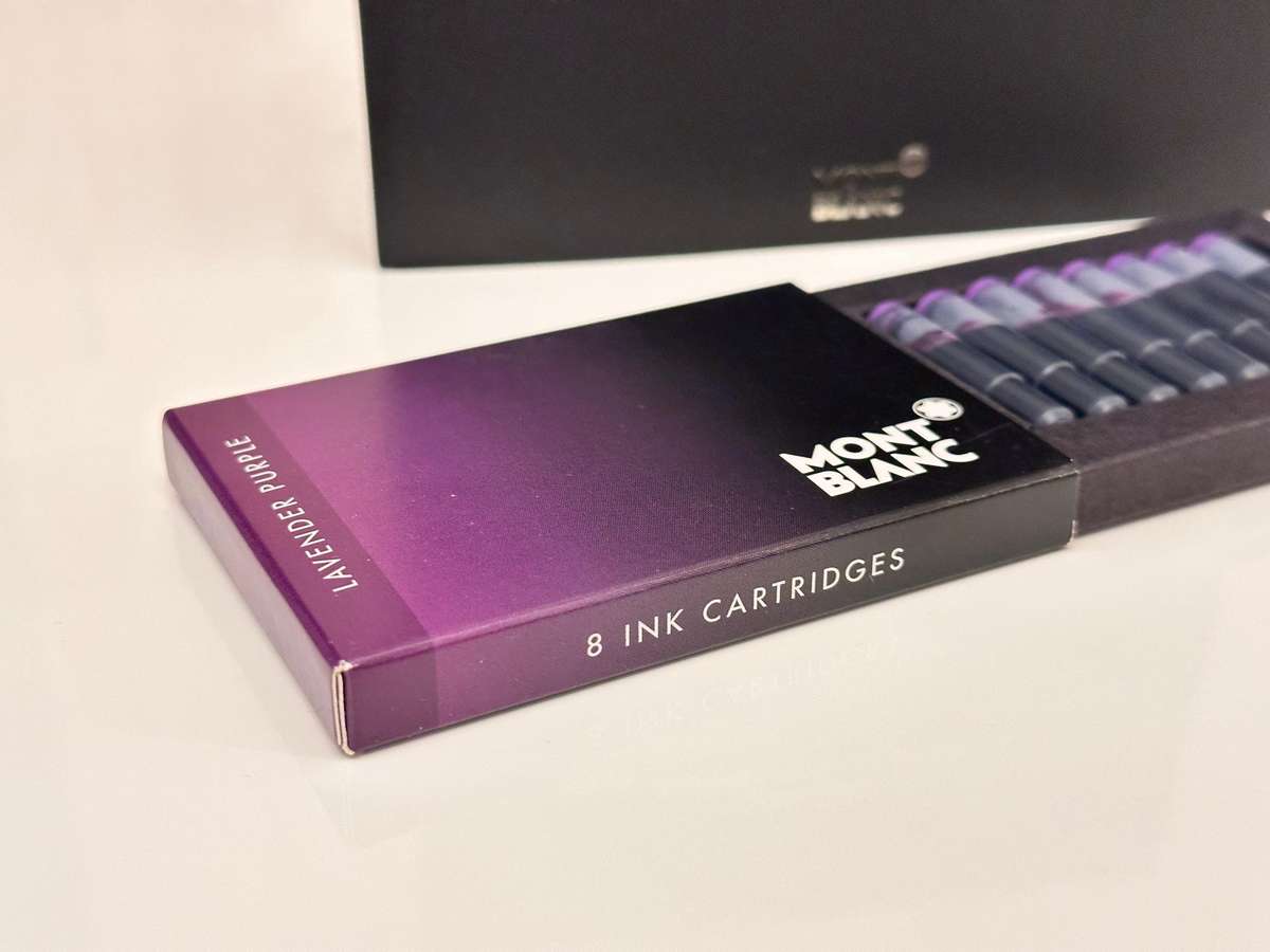 Montblanc Fountain Pen Ink Cartridge set & Montblanc Silver Polishing Cloth