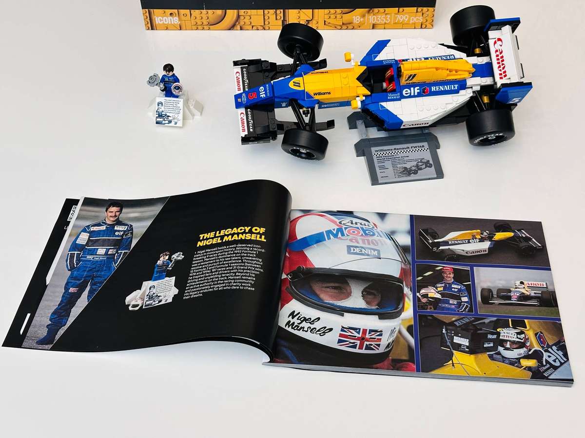 Lego Iconic F1 Nigel Mansell Williams Racing Collectable Model with Original Box