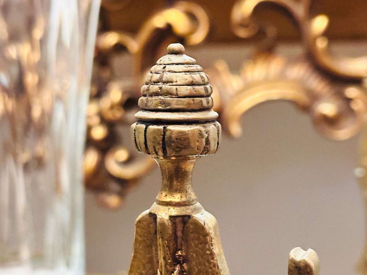Vintage French Brass Etagere Statement Piece