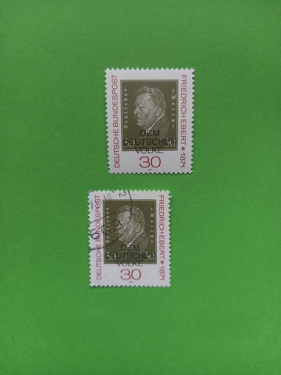 Germany, FR, 1971,MNH+used, pair