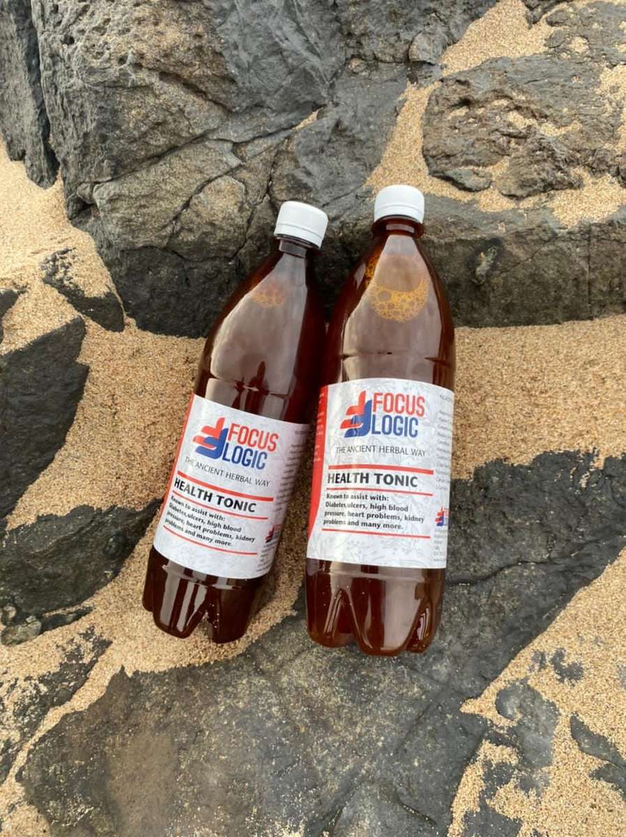 Focus Logic Herbal Blend & Health Tonic Drink (1 Litre) An All-Natural Remedy for Diabetes, Stress