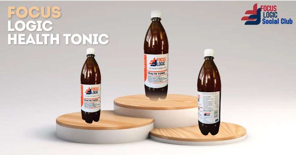 Focus Logic Herbal Blend & Health Tonic Drink (1 Litre) An All-Natural Remedy for Diabetes, Stress