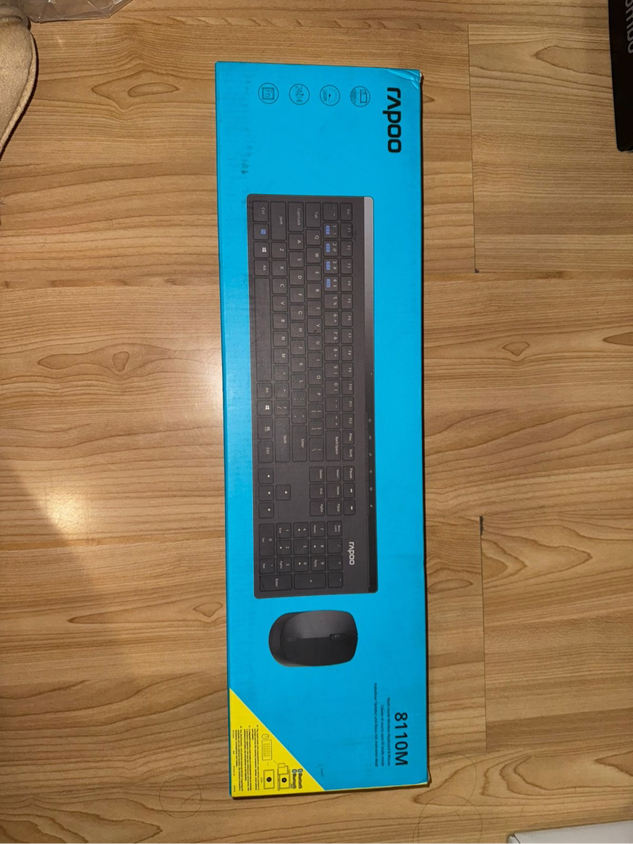 RAPOO 8110M Wireless Multi-Mode Keyboard & Mouse Combo (Black)