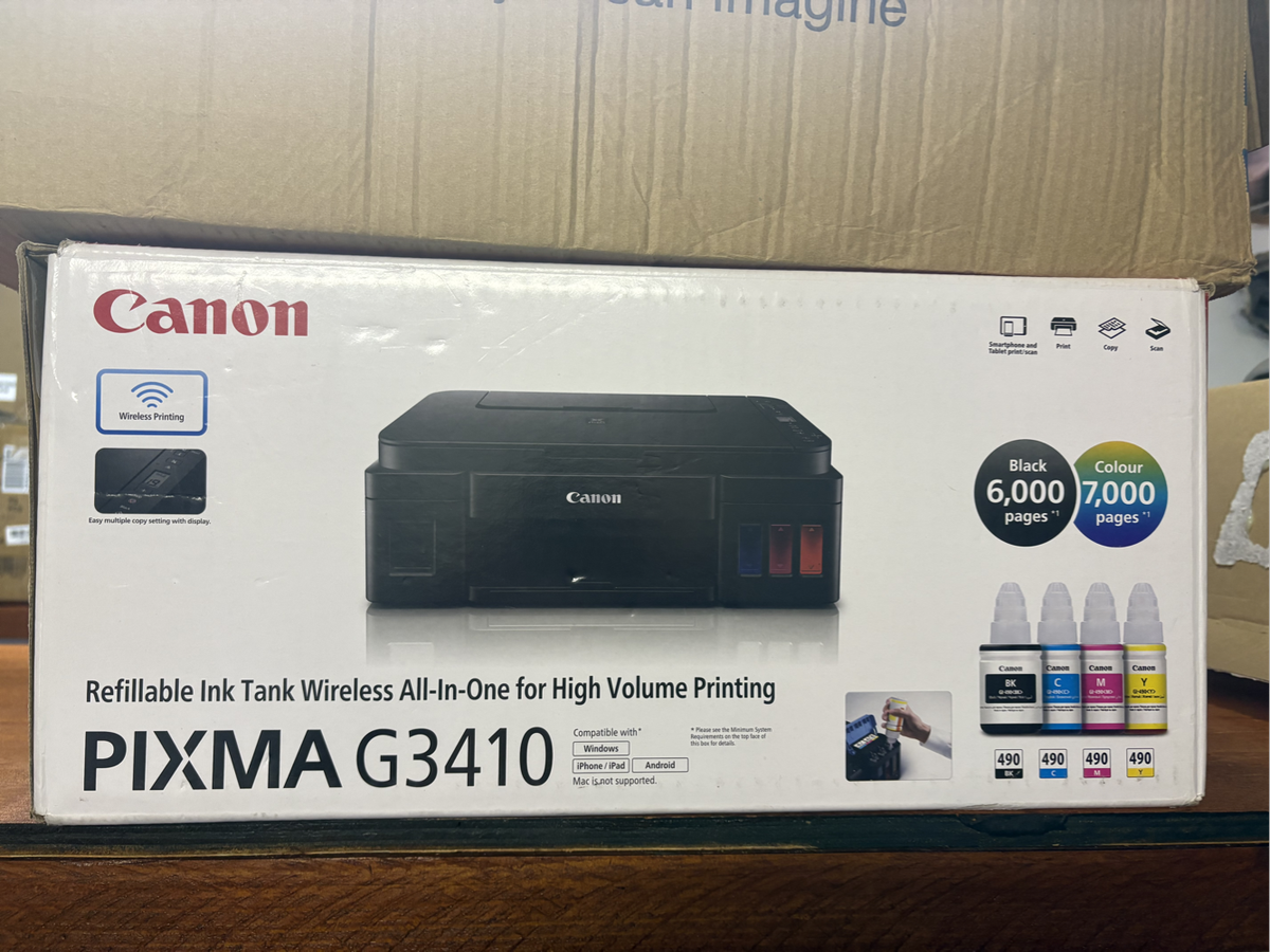 Canon PIXMA G3410 Wireless All-in-One Ink Tank Printer  Print, Copy & Scan 2nd hand