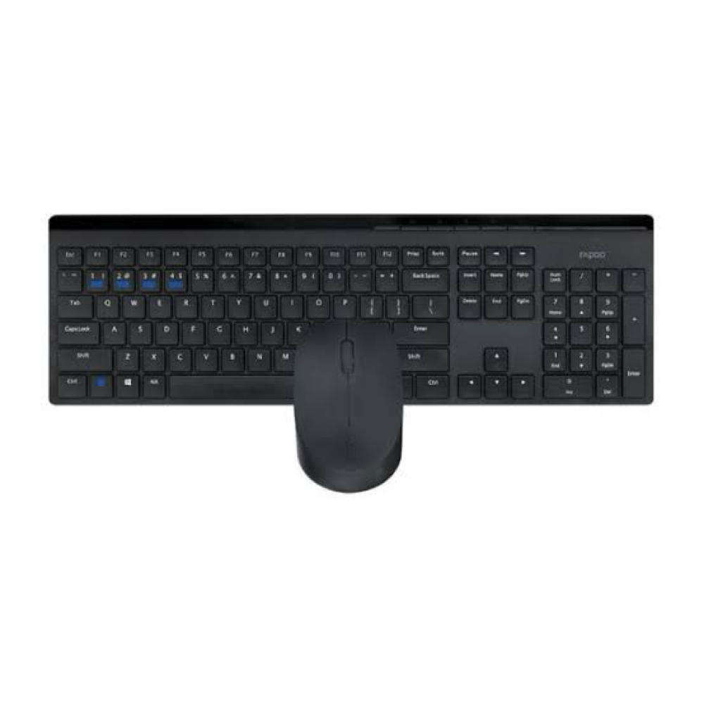 RAPOO 8110M Wireless Multi-Mode Keyboard & Mouse Combo (Black)