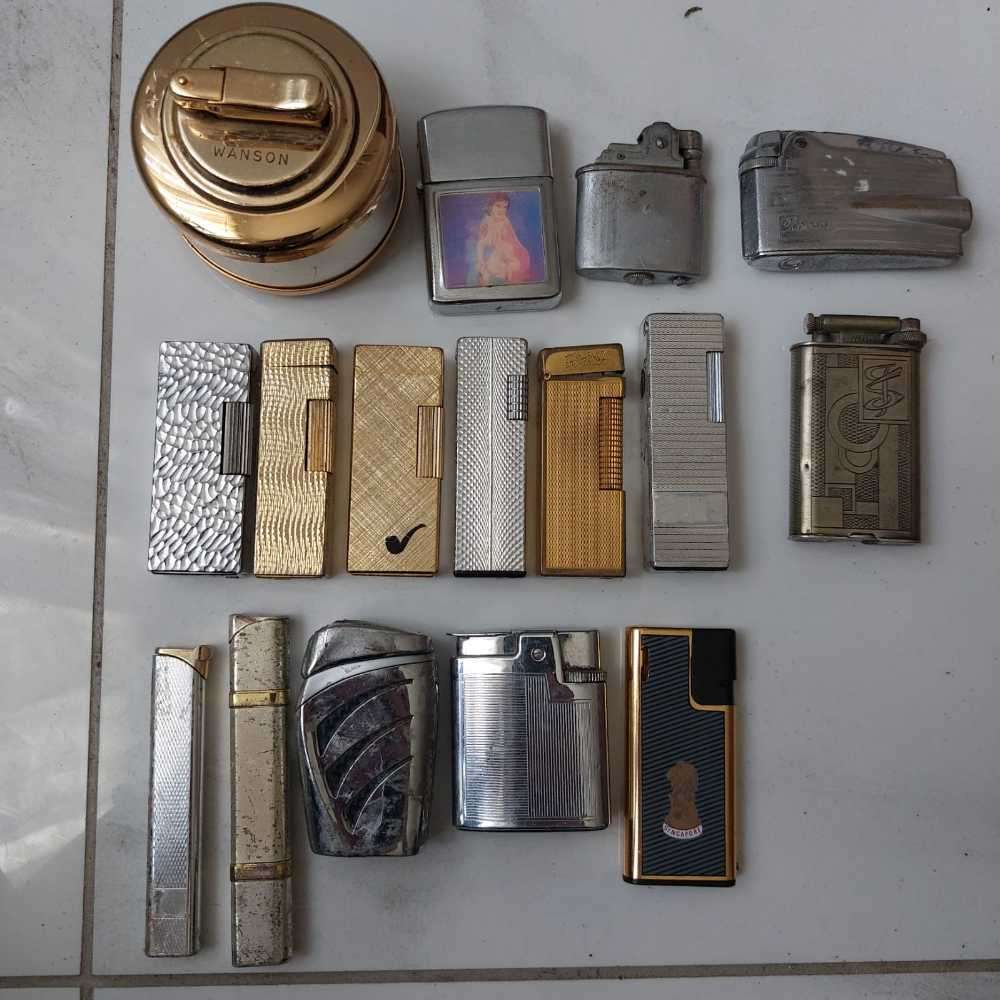 Box of Vintage lighters