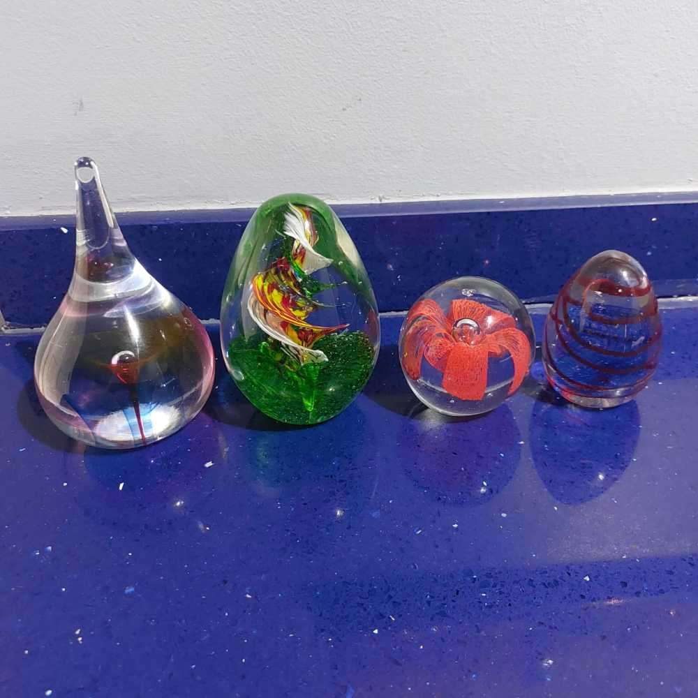 4 Marano Glass Paperweight