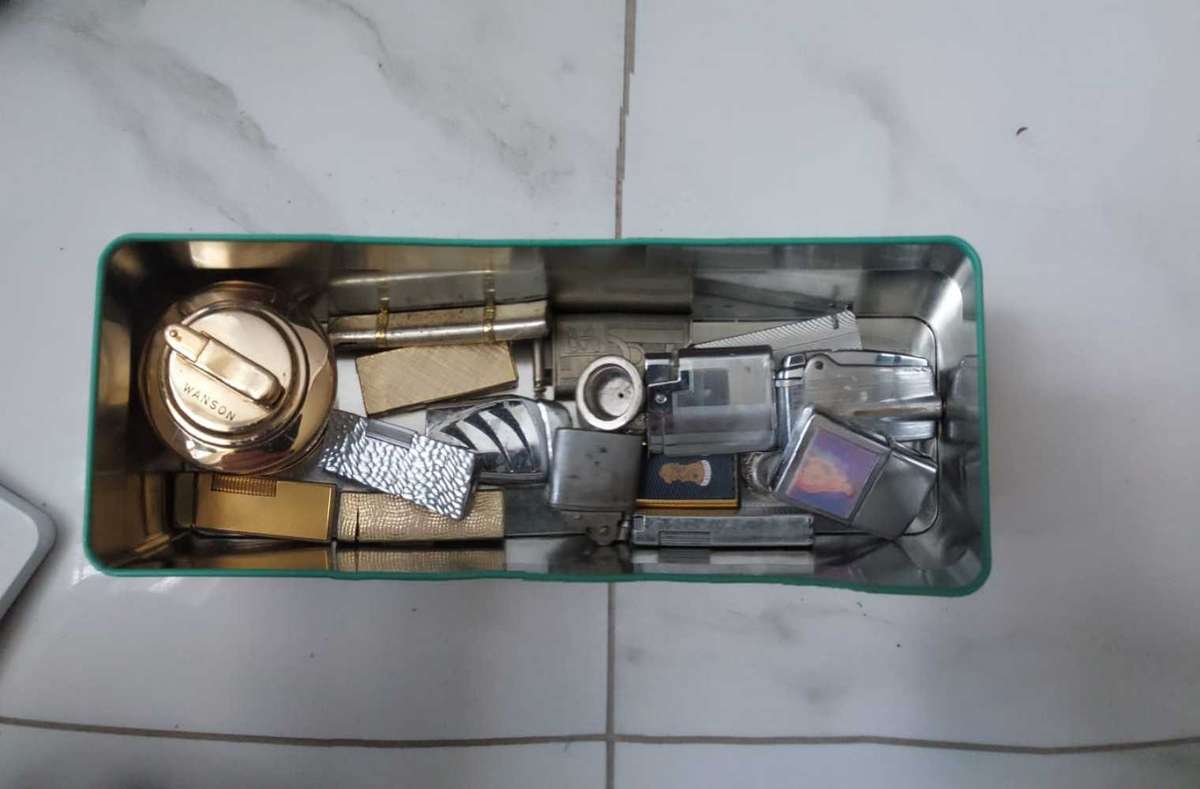 Box of Vintage lighters