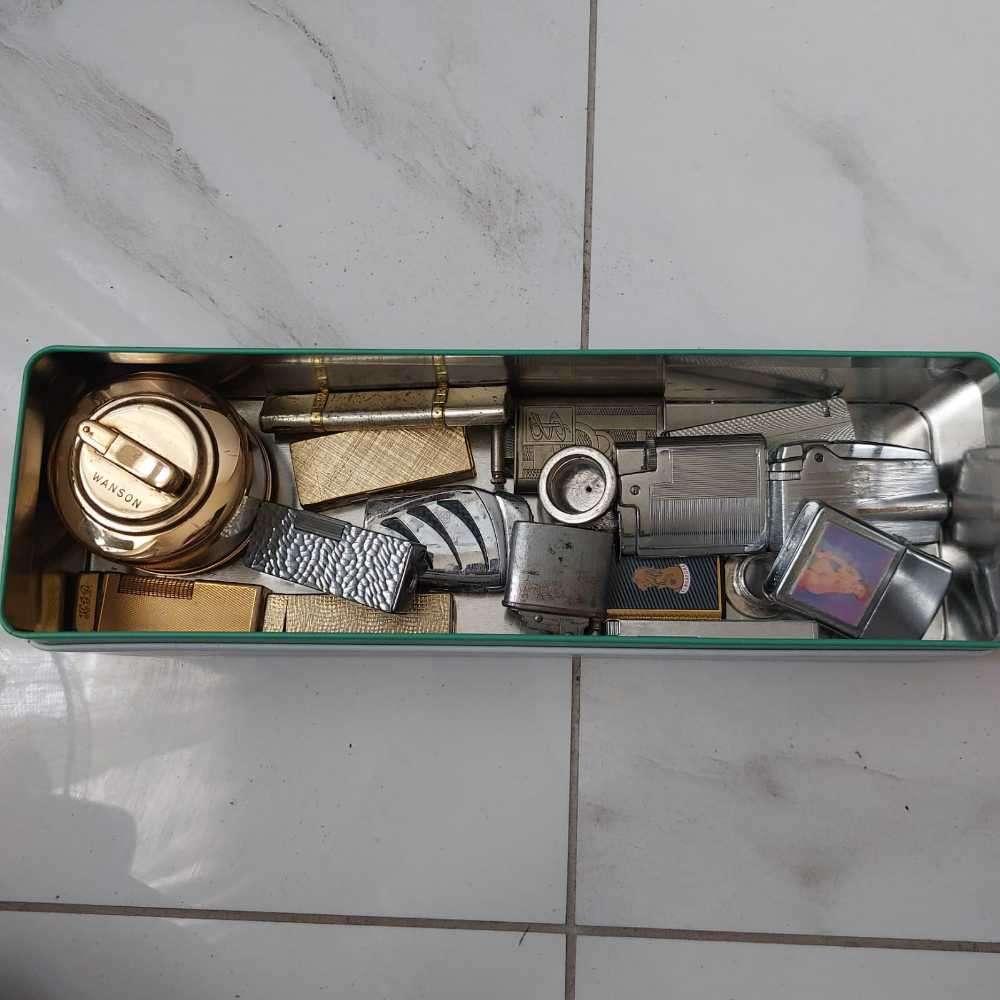 Box of Vintage lighters