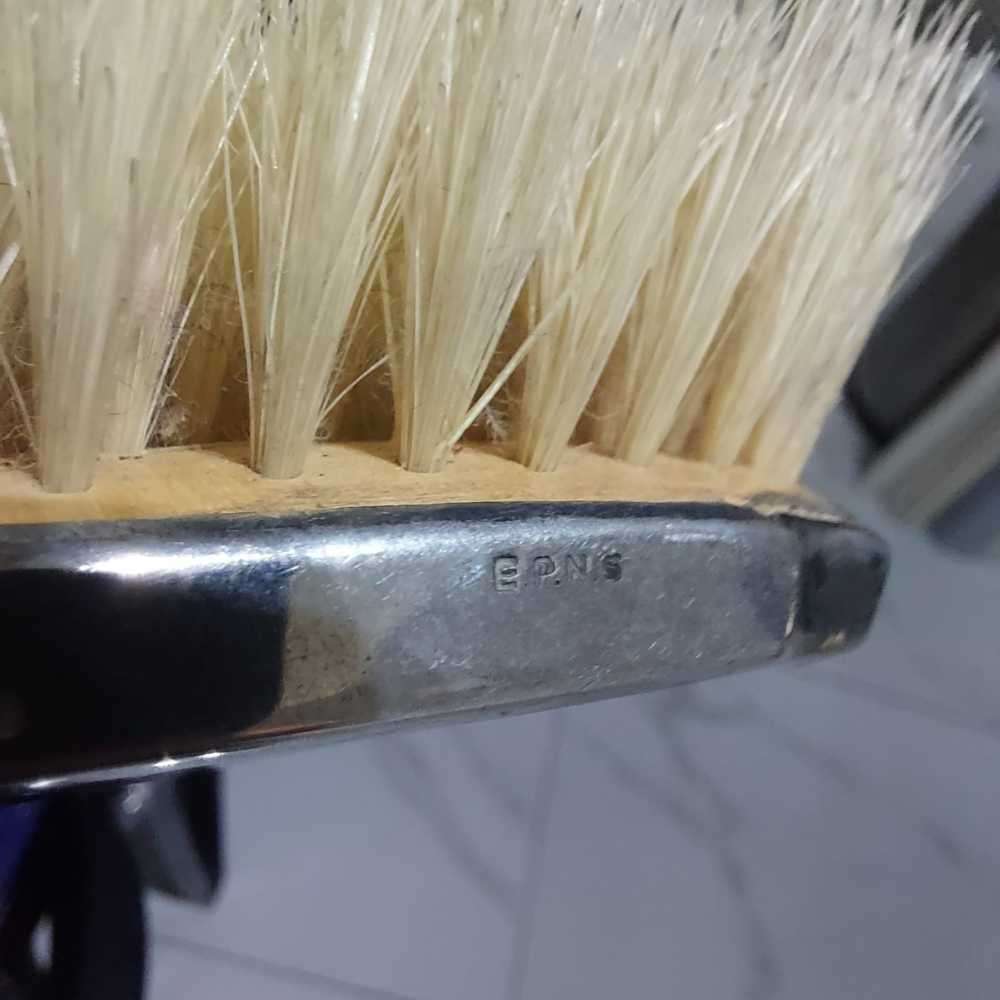 Vintage brushes with silver edges