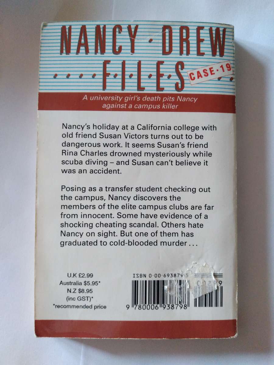 Nancy Drew Files , Case 19 Sisters in Crime by Carolyn Keene -1988