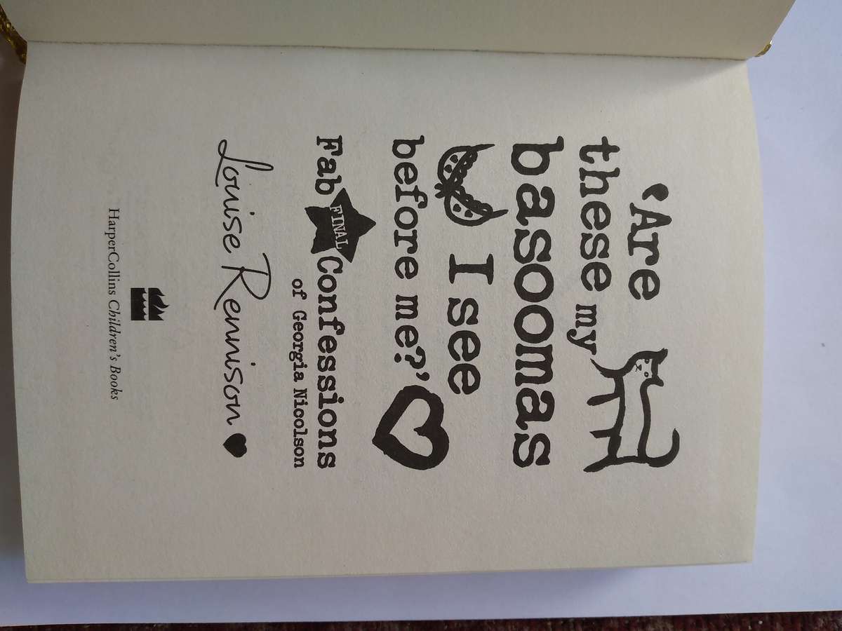 Are these my basoomas I see before me? by Louise Rennison- 2009