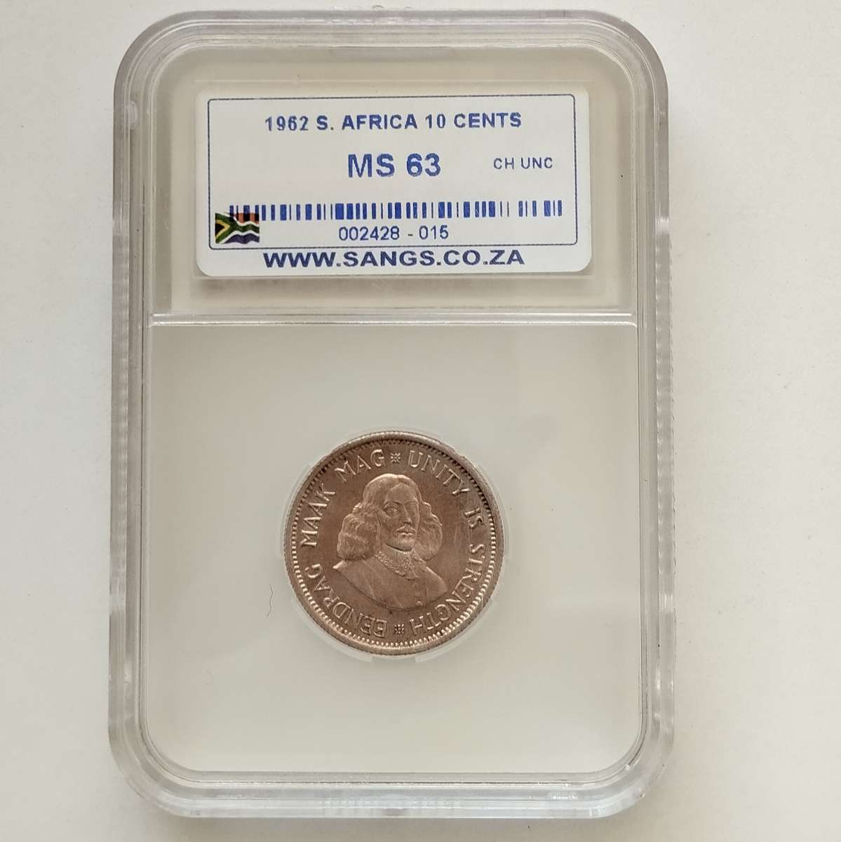 1962 10 Cent SANGS MS63 #C0047