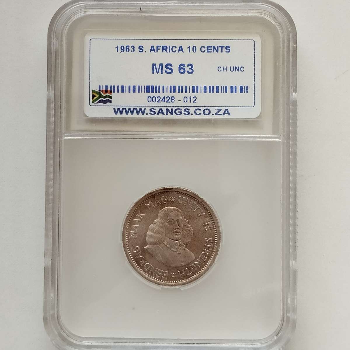 1963 10 Cent SANGS MS63 #C0048