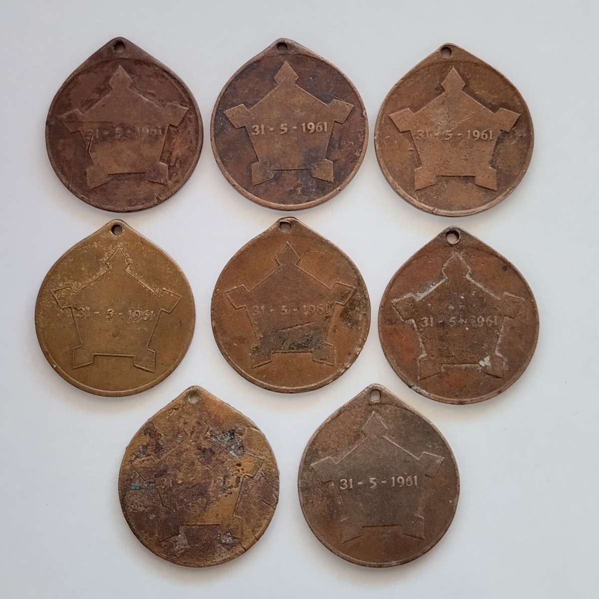 1961 Republic of South Africa Medal (Bid per medal)  #C0078