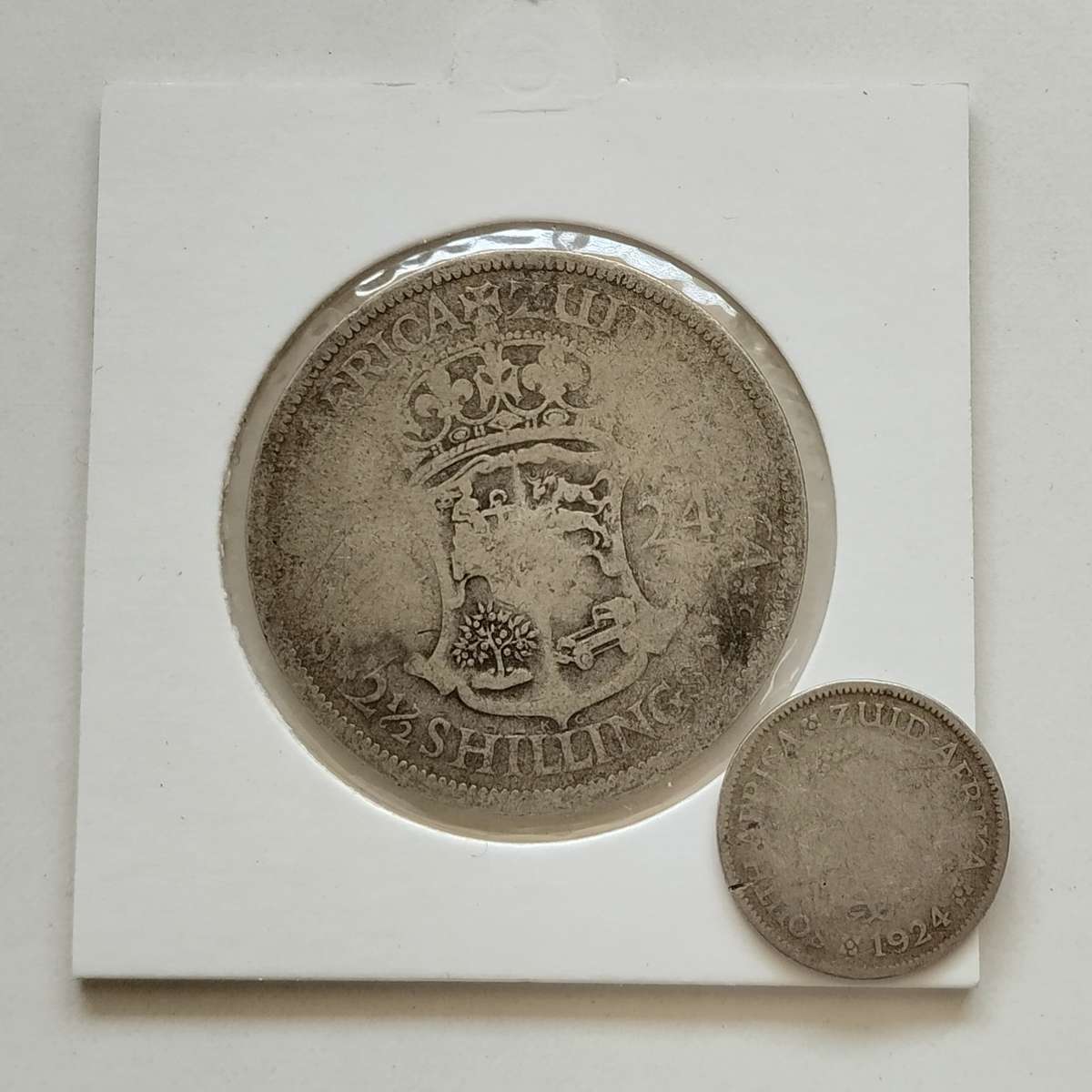 1924 2 and Half Shilling + 3 Pence Set #C0084
