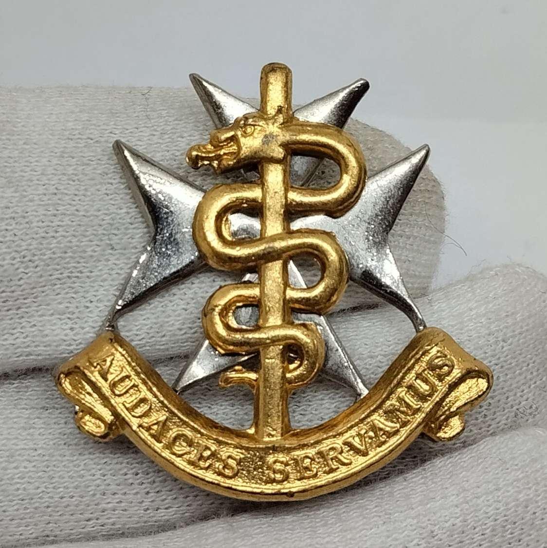 South African Medical Corps Cap Badge #M0040