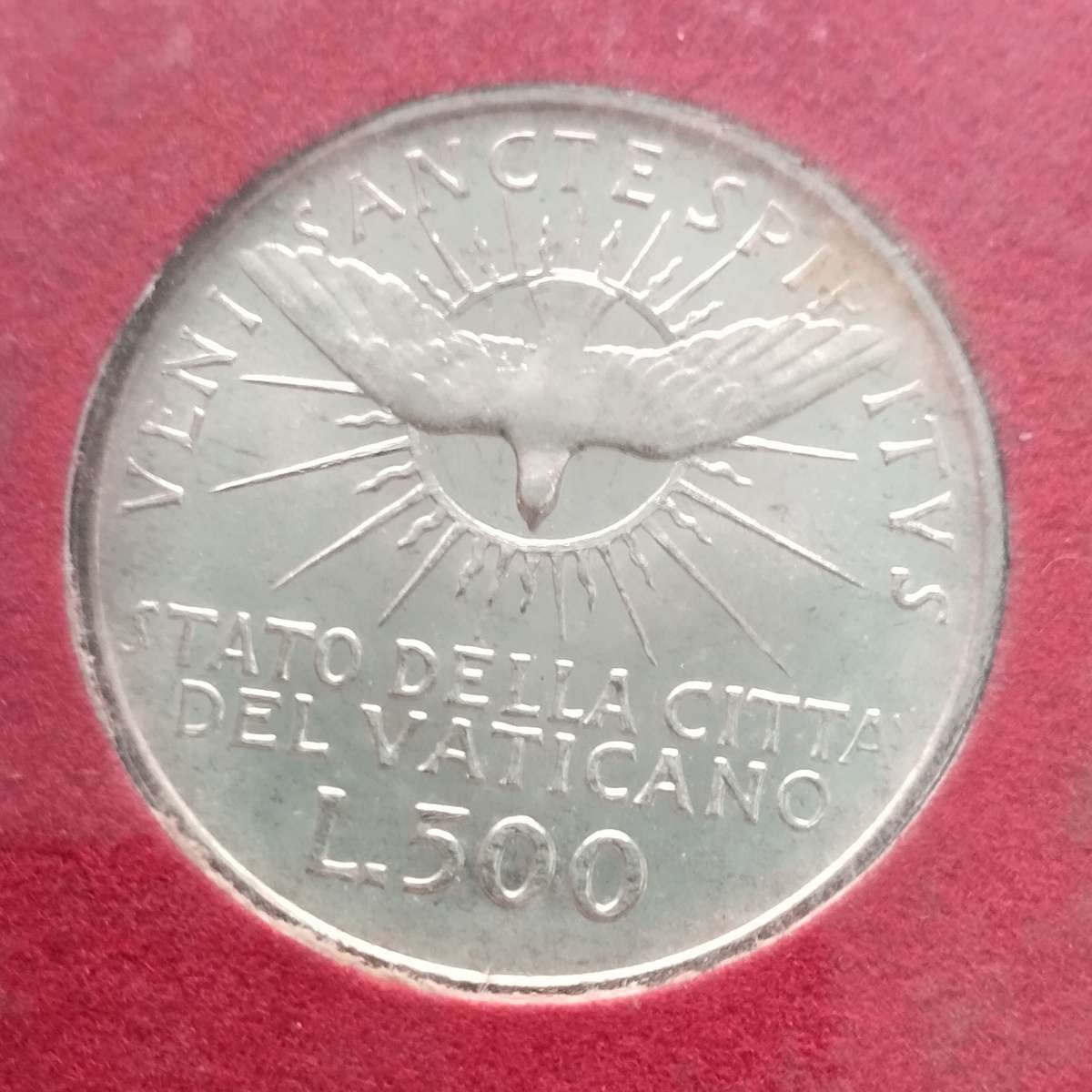 1958 500 Lire Vatican City Uncirculated Coin in Booklet #C0110