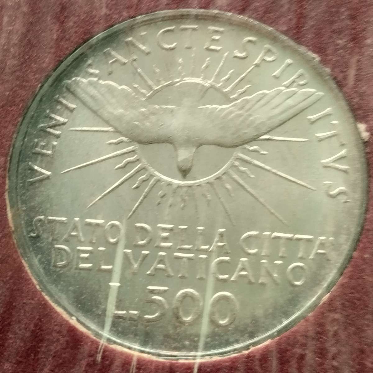 1958 500 Lire Vatican City Uncirculated Coin in Booklet #C0111