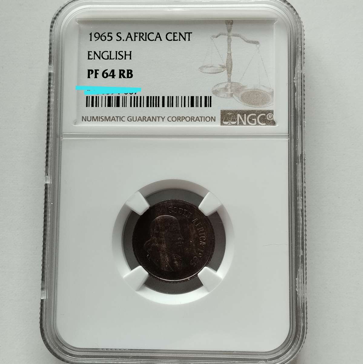 1965 English 1 Cent NGC PF64 RB #C0133