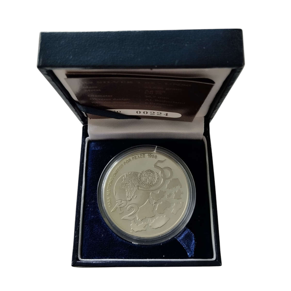 1995 Proof R2 Silver 1oz - UN50 with box and COA #C0139