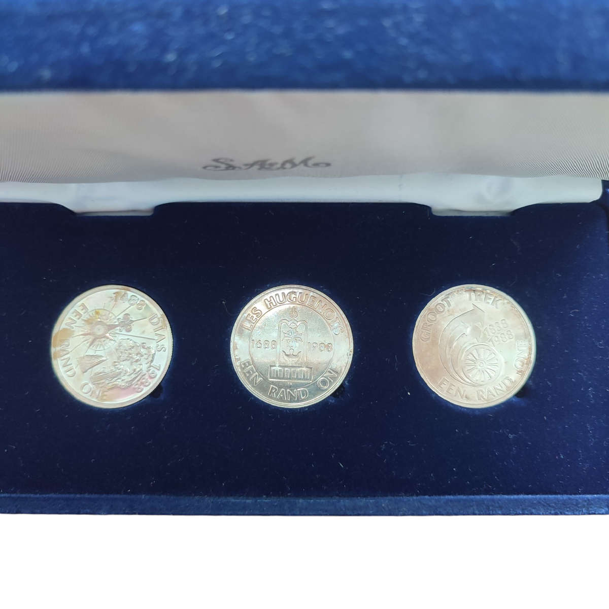 1988 3x Silver R1 Set in SA Mint Box #D0001