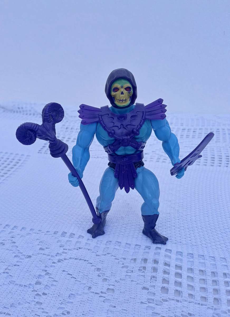 Vintage 1981 Skeletor (Complete) Masters of the Universe (MOTU) Soft-head Figure