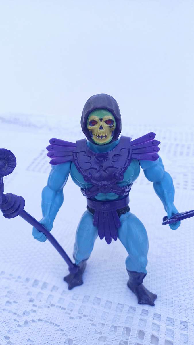 Vintage 1981 Skeletor (Complete) Masters of the Universe (MOTU) Soft-head Figure