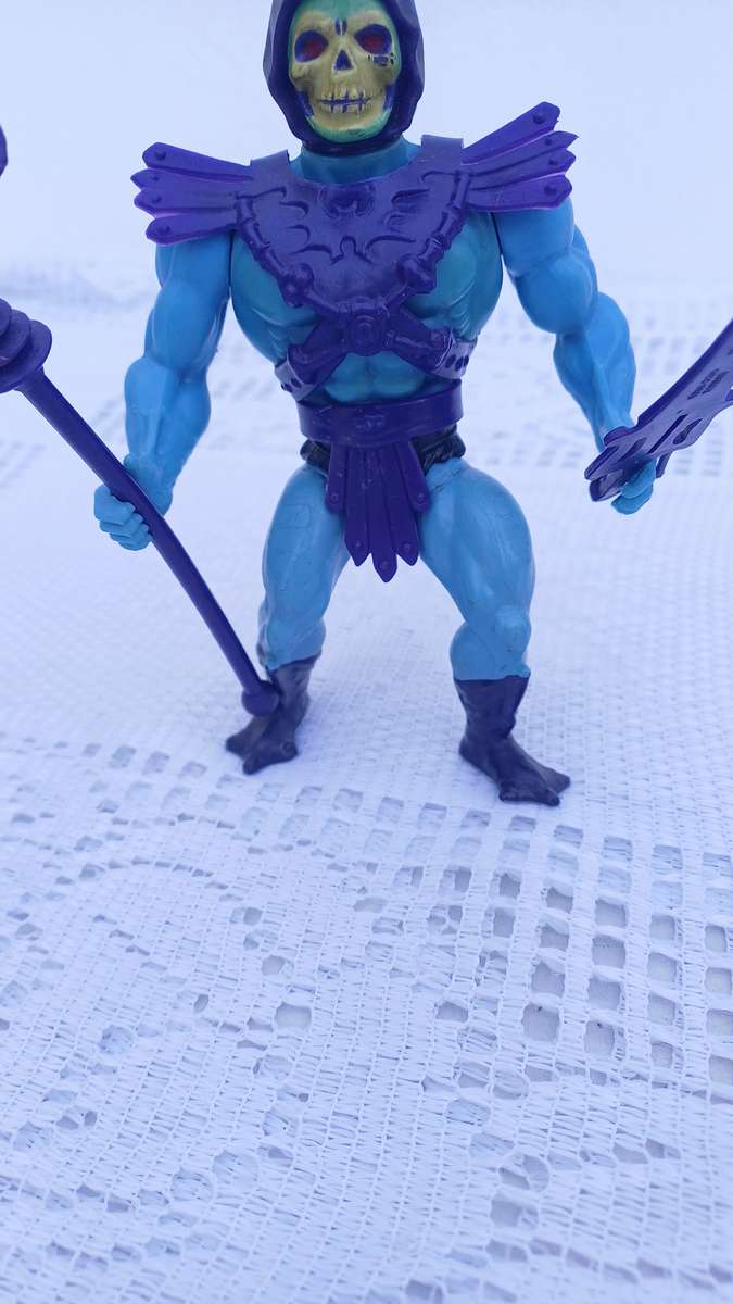Vintage 1981 Skeletor (Complete) Masters of the Universe (MOTU) Soft-head Figure