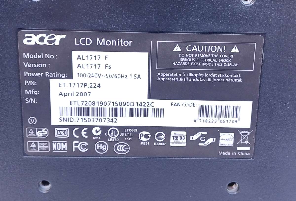 Computer & Screen up for bid [To use or for parts]