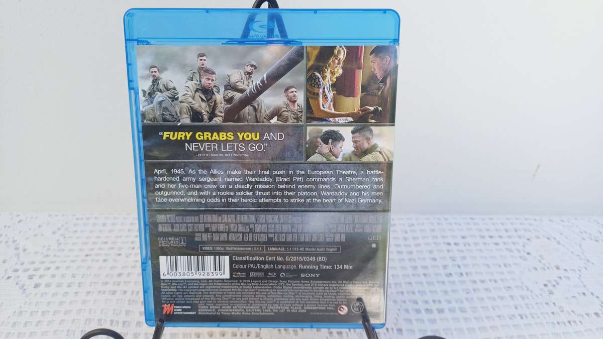 Fury (Blu ray)