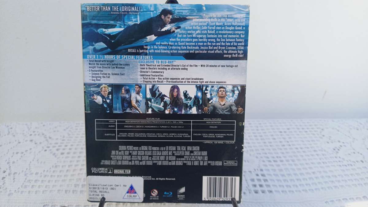 Total Recall: 2 Disc-Extended Director's Cut (Blu ray)