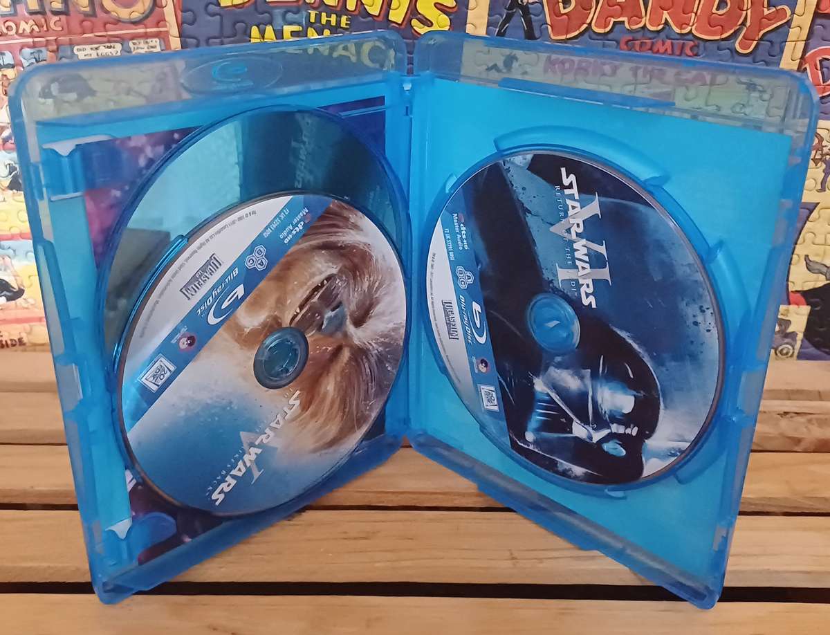 Star Wars Original Trilogy - A New Hope IV, Empire Strikes Back V, Return of The Jedi VI (Blu ray)