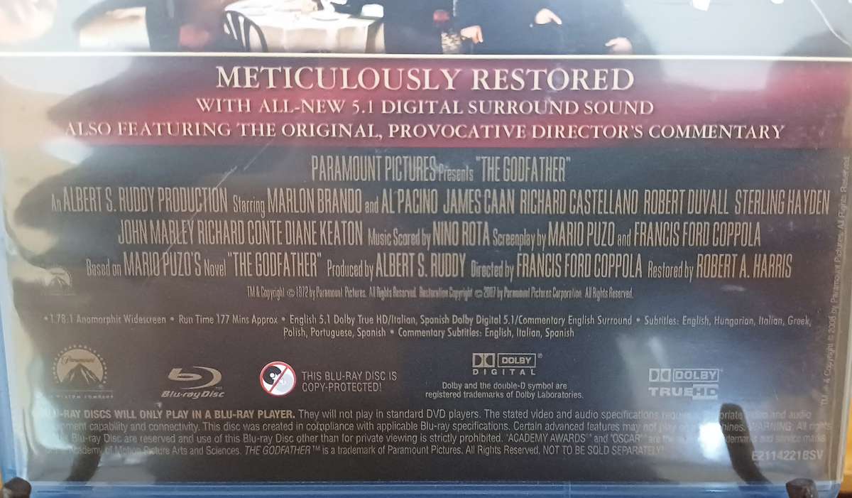The Godfather - The Coppola Restoration Box Set (Blu ray)