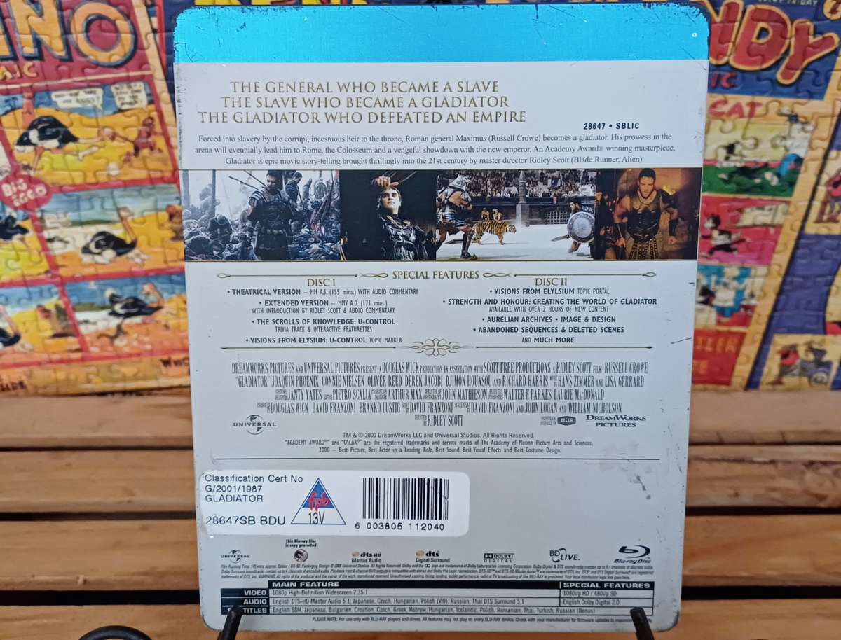Gladiator - Steel Book (2 Disc Special Edition/Blu ray)