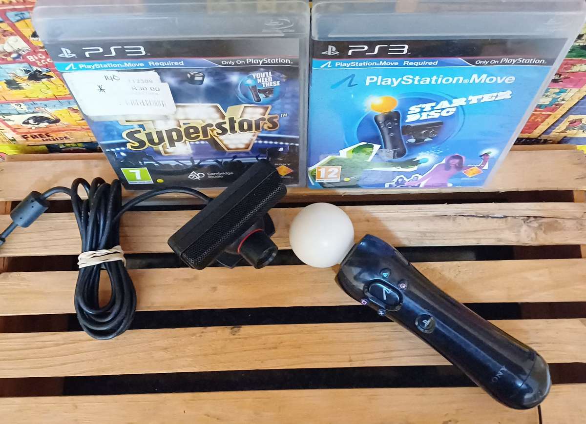 Ps3 Move Controller + Move Eye Camera + 2 Game