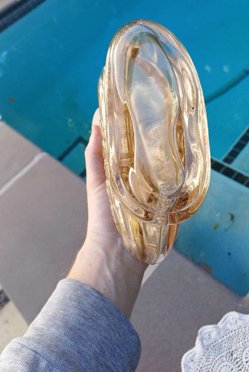 Vintage Cognac Larsen Invincible Glass Sailing Ship Shaped Bottle Decanter